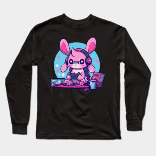 gaming bunny Long Sleeve T-Shirt